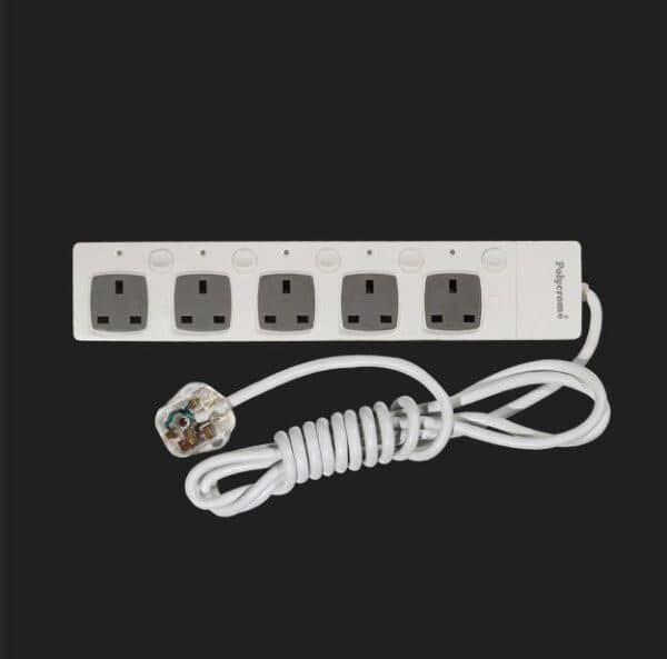 Extension Cord Without USB – White