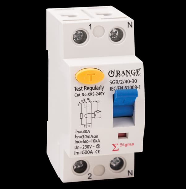 2 Pole 40A / 63A 30mA RCCB (Sigma)